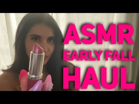 ASMR Early Fall Try On Haul - Lip Products, Shoes, Clothes and More (Whispered)👄 🛍️ 👠 👗