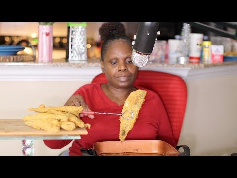 Cooking Fried Fish ASMR Frying Sounds Old Bay Mrs Dash Pepper