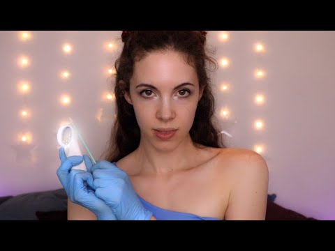 ASMR Thorough Face & Hair Inspection And Treatment – Gloves, Tweezing, Personal Attention, Combing..
