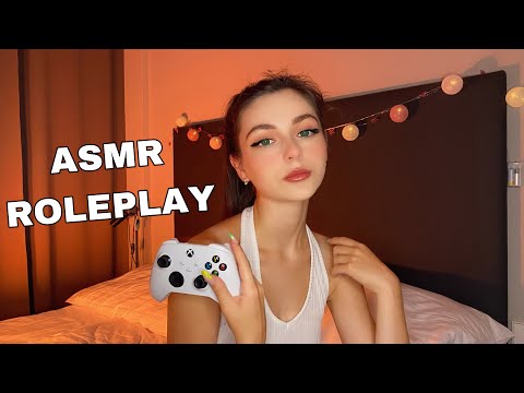 ASMR | Sharing room and playing with an exchange STUDENT 🥰 ROLEPLAY | Elanika
