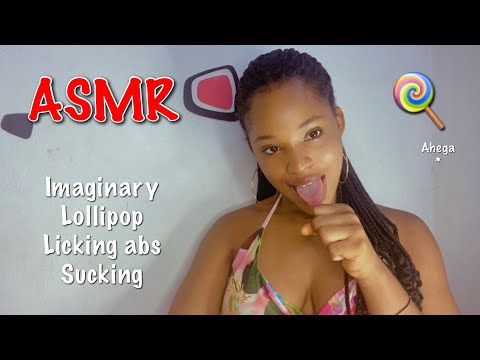 ASMR Imaginary Lollipop Licking and Sucking| Wet and Soft Mouth Sounds| Ahegao