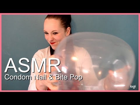 ASMR condom nail and bite POP.