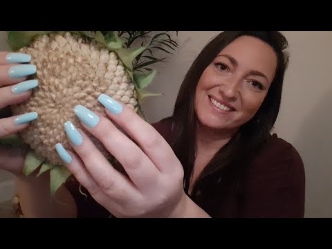 ASMR Scratching/Tapping On Sunflower Seeds(Still In The Sunflower)