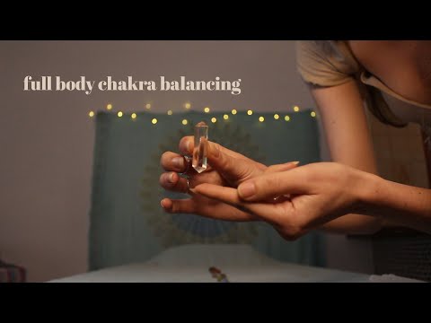 ASMR REIKI full body scan for chakra balancing | aura cleansing & energy pulling, soft spoken