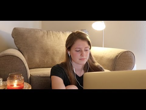 ASMR - 1 Hour Study/Work With Me (study ambience, paper, crinkling, writing)