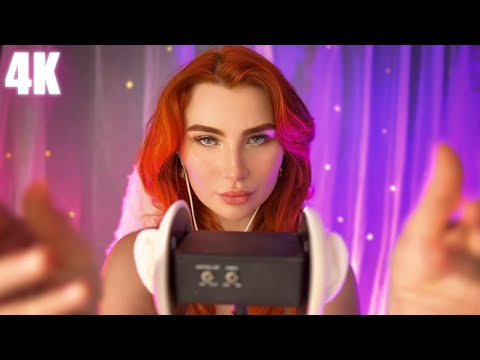 ASMR Trigger Words, Mouth Sounds & Visuals ( Heavy Delay / 4K )