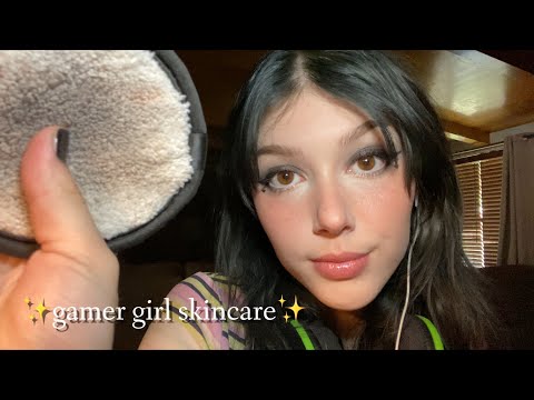 ASMR | Gamer Girl Does Your Skincare 💦💆‍♀️😴 *INTENSE TINGLES*