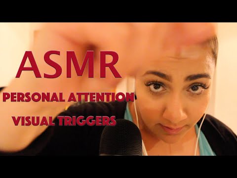 ASMR visual triggers and personal attention for sleep | tapping and hand movements