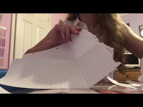 ASMR Paper Tearing and Tapping 📝