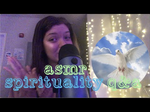 asmr Q&A ~ talking about my spirituality 🕊💚 self reflection pure whisper ramble