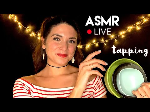 ASMR ❥ LIVE Tapping On Various Surfaces