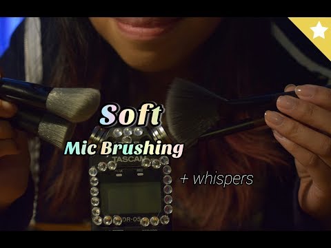 ASMR: Soft Mic Brushing for Sleep ☁️💤 | 4 Brushes, Whispers &  Ear-to-Ear Sounds