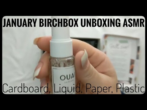 January Birchbox Unboxing ASMR(No Talking)