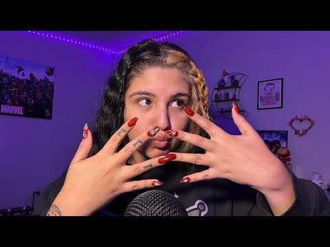Asmr Hand Sounds Snapping & Finger Flutters ((No Talking!!)) Some Fabric Sounds