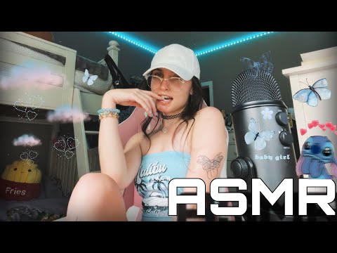 ASMR | Fast Collarbone Tapping, Skin Brushing, Intense Mouth Sounds, Finger Snaps/Fluttering +