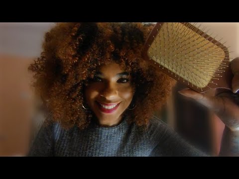 ASMR Jamaican Mom Tucks you in (Positive affirmations for Sleep + Hair brushing)