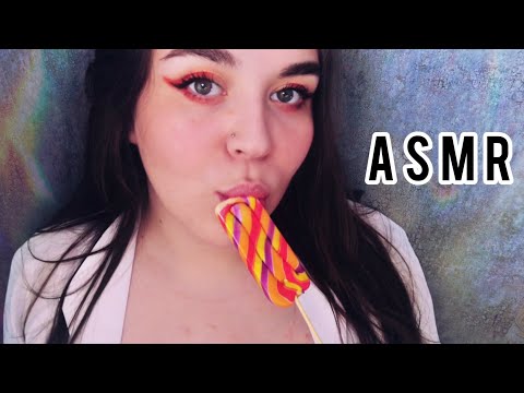 ASMR Lick Lollipop  Licking & Eating / Mouth Sounds / АСМР облизываю леденец / ликинг / / lamer