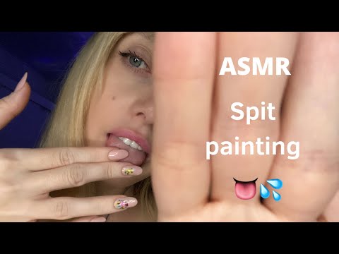 ASMR - SPIT PAINTING YOUR FACE💦
