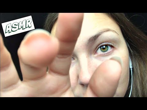 ASMR || Gentle, Relaxing Hand Movements + Some Mouth Sounds || UP CLOSE