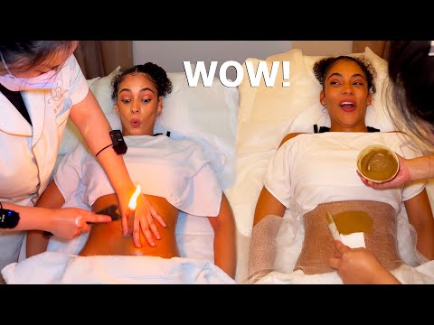 ASMR: I Tried a Belly Navel Fire Candling with GUASHA Massage!