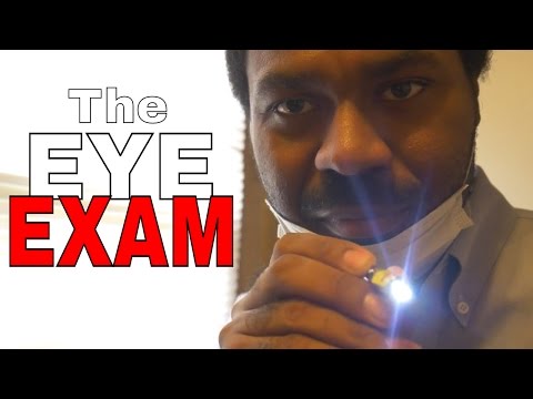 ASMR Eye EXAM (Examination) DR JONES Role Play with Light Tracking and Soft Spoken Words - Binaural