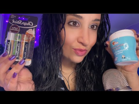 ASMR GUM Chewing & Crackling/Lip Smacking & Kissing/ Chapstick (coffee edition 😋)Personal Attention