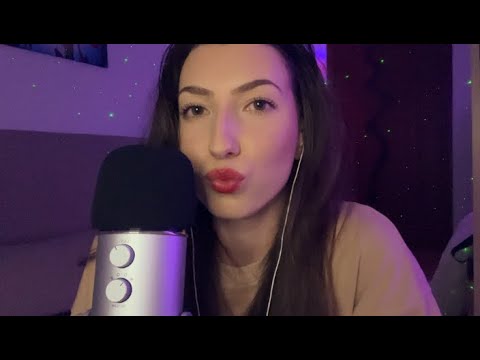 ASMR Trigger Words, Mouth Sounds, Close-Up Whispering, Spoolie Nibbling, Face Brushing ❤️
