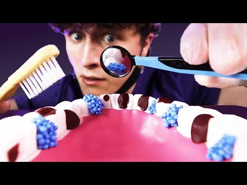 ASMR🦷 Dentist Cleans Your NASTY Teeth! (Scraping, Brushing, Whispering)