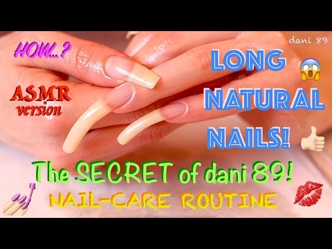 💅🏻 LONG PERFECT NATURAL NAILS 🗣 The SECRET of DANI 89 💋 ASMR 🎧 ↬ TAPPING ~ MASSAGE ~ SOFT TOUCHES ↫