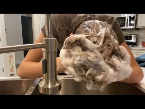 ASMR Hair Wash In Sink - Andre’s Custom Video-