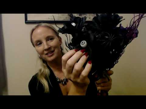 ASMR | Making a Spooky Wreath (Soft Spoken)