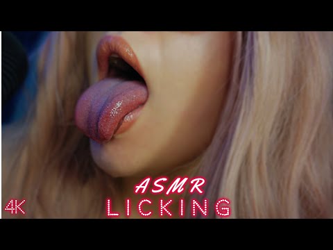 ASMR 💦LICKING & BREATHING + 3DIO EATING EAR, LENS LICKING (looped) #asmr #lick