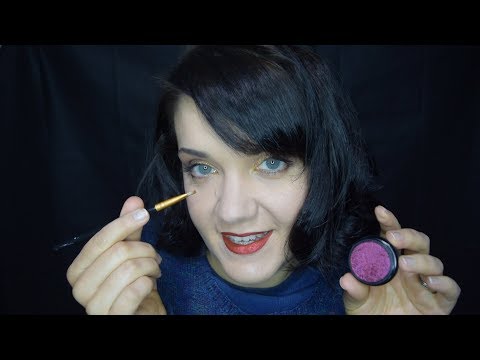 ASMR Halloween Makeup - Soft Speaking, Face Brushing