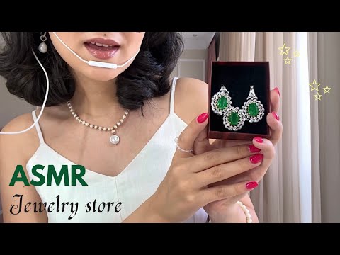 ASMR jewelry store consultant 💍✨(tapping, whispering, personal attention, roleplay) *super tingly*