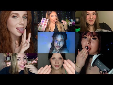 ASMR COLLAB | Spit Painting with the Girls 💅🏻 (guaranteed tingles) ✨