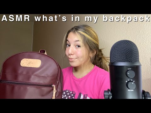 ASMR What’s In My Backpack