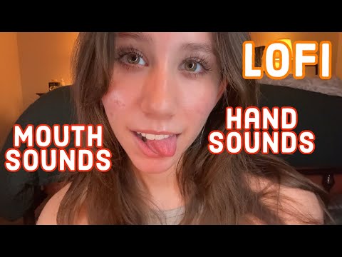 ASMR | Lofi Mouth Sounds With Hand Sounds (Some Soft Spoken)