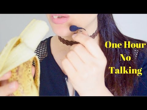ASMR: One Hour Banana Eating Mouth Sound ( No Talking Version )