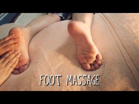 ASMR Relaxing Foot Massage For Sleep (no music)