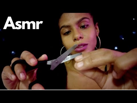 CORTANDO seu CABELO CACHEADO ASMR HAIR