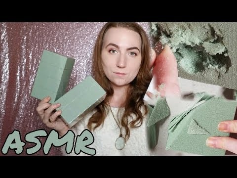 [ASMR] Playing With Floral Foam