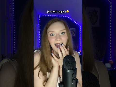 ASMR 🦷 teeth tapping 💅#tapping#teethtapping#asmr#asmrsounds#beepowerasmr#mouthsounds#redhairgirl