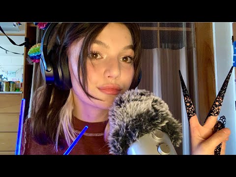 ASMR | Head Massage (Fast & Aggressive), Fluffy Mic Triggers, Scratching, Light Triggers, and More!