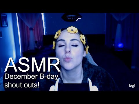 December Birthday Shout outs - Kisses and blowing up Balloons!