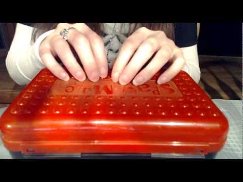 [ASMR] Tapping/Scratching Plastic Box and Marker Sounds