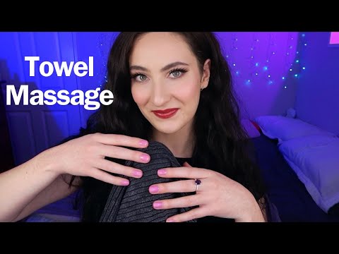 ASMR Intense Brain Massage and Scratching with a Towel - Extremely Relaxing and Tingly