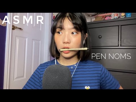 ASMR Pen Noms | Biting, Nibbling Sounds