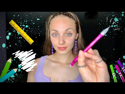 ASMR || Girl From Class Draws You! 🖍️ (Measuring, Personal Attention, Roleplay)