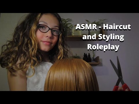 ASMR - Haircut and Styling Roleplay (Scissors, Water Sounds, Combing, and More!)