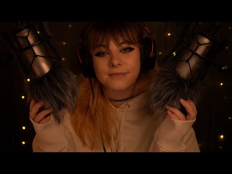 ASMR | 2 hours fluffy sounds & breathing - fireplace ambience for sleep, no talking